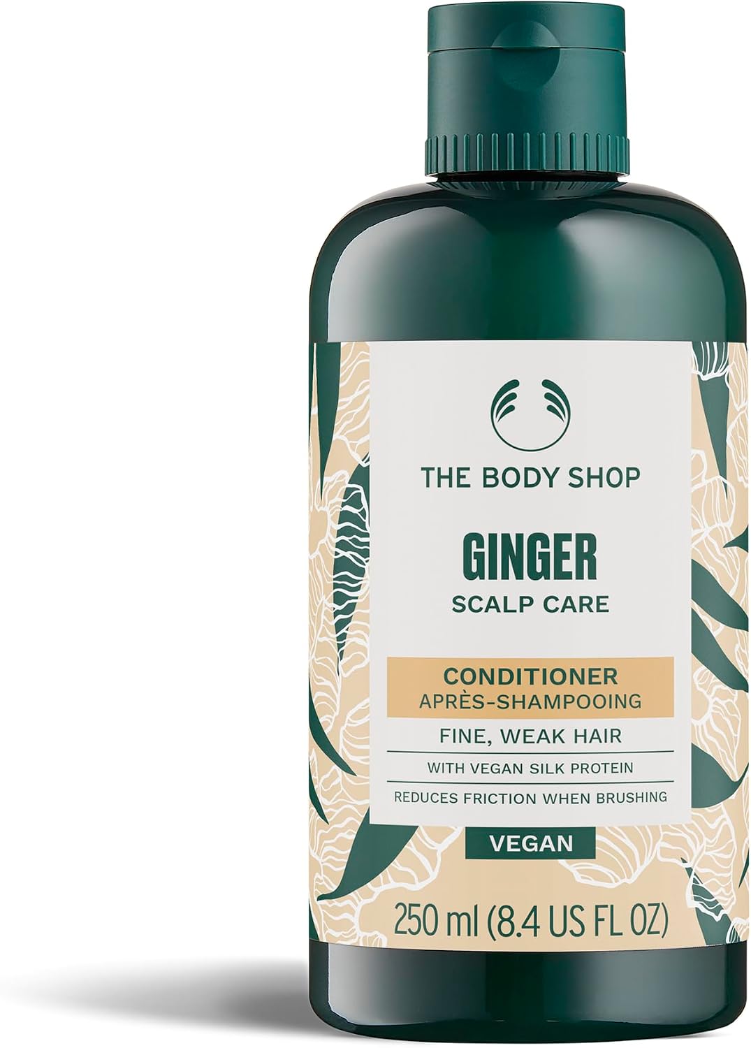 The Body Shop Ginger Scalp Care Conditioner (1x 250ml), Conditioner for Dry, Flaky Scalp, Helps Seal Hair Strands & Reduce Friction, Use After Shampoo, Vegan Haircare