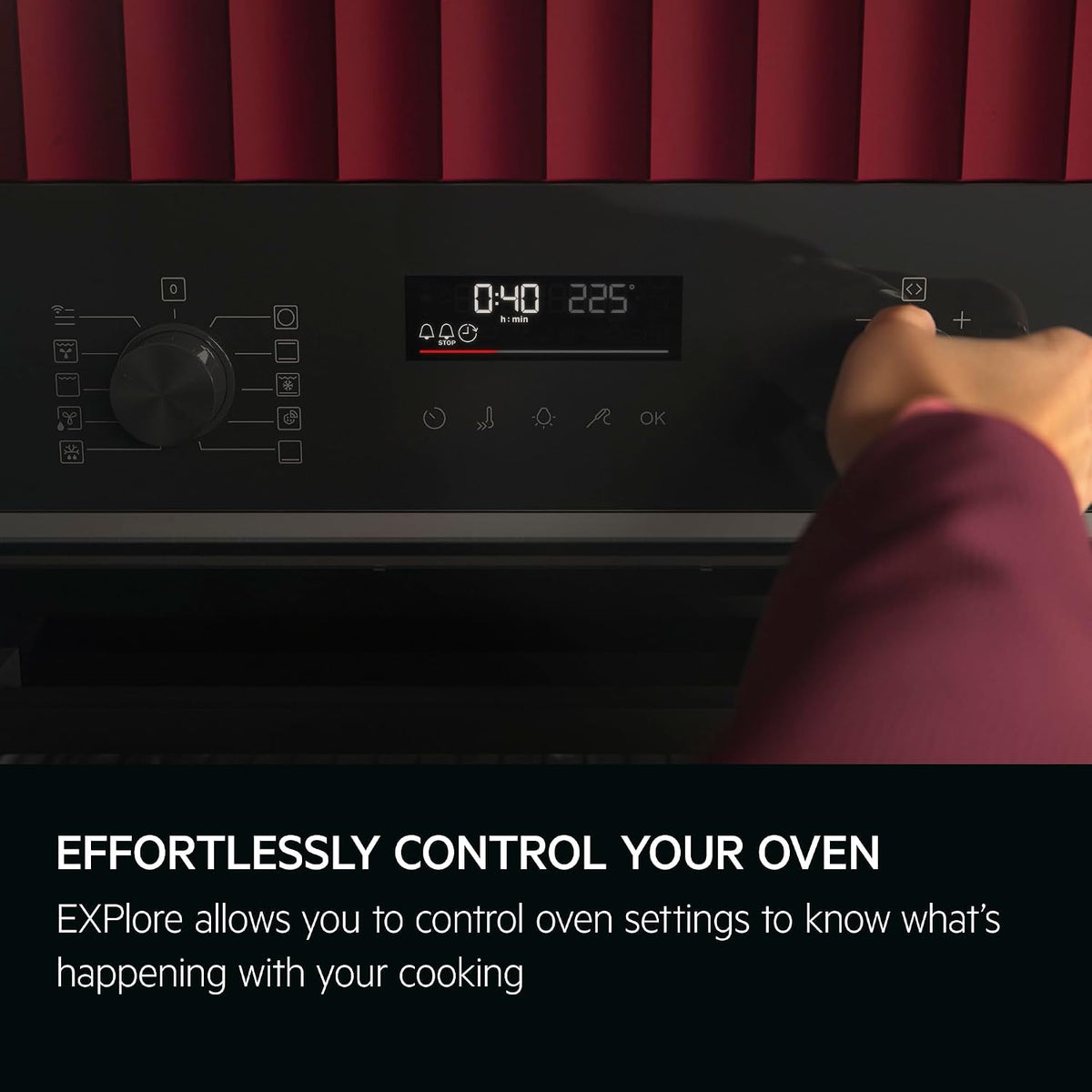 AEG Built-in Oven BEX535A61B, 72 L, Class A, Black