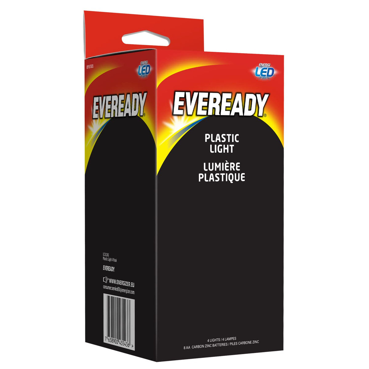 EVEREADY LED Torch, Pack of 2, Batteries Included, Super Bright Flashlight