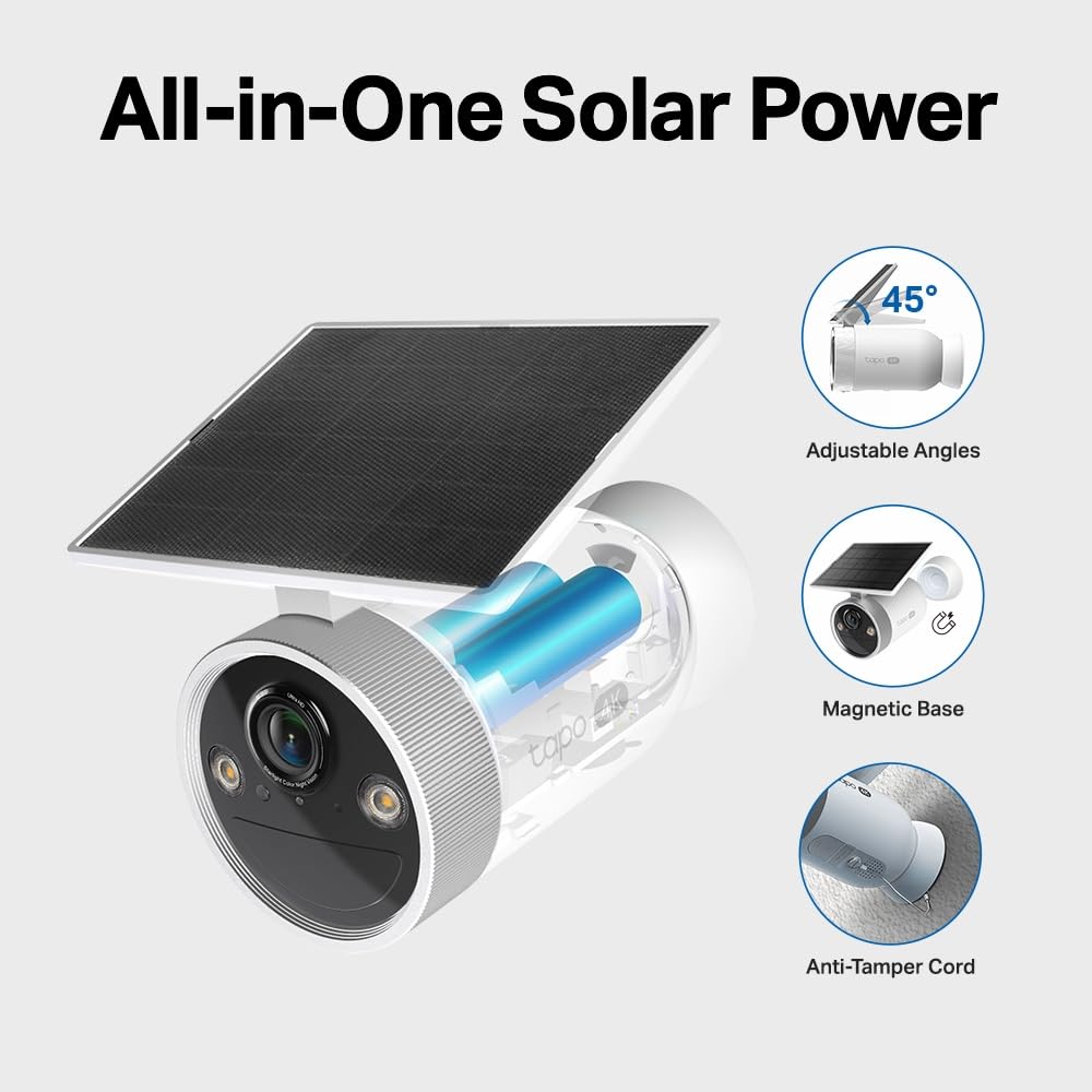 Tapo TC90 KIT 2K 3MP Solar Pan/Tilt Outdoor Security Camera Wireless