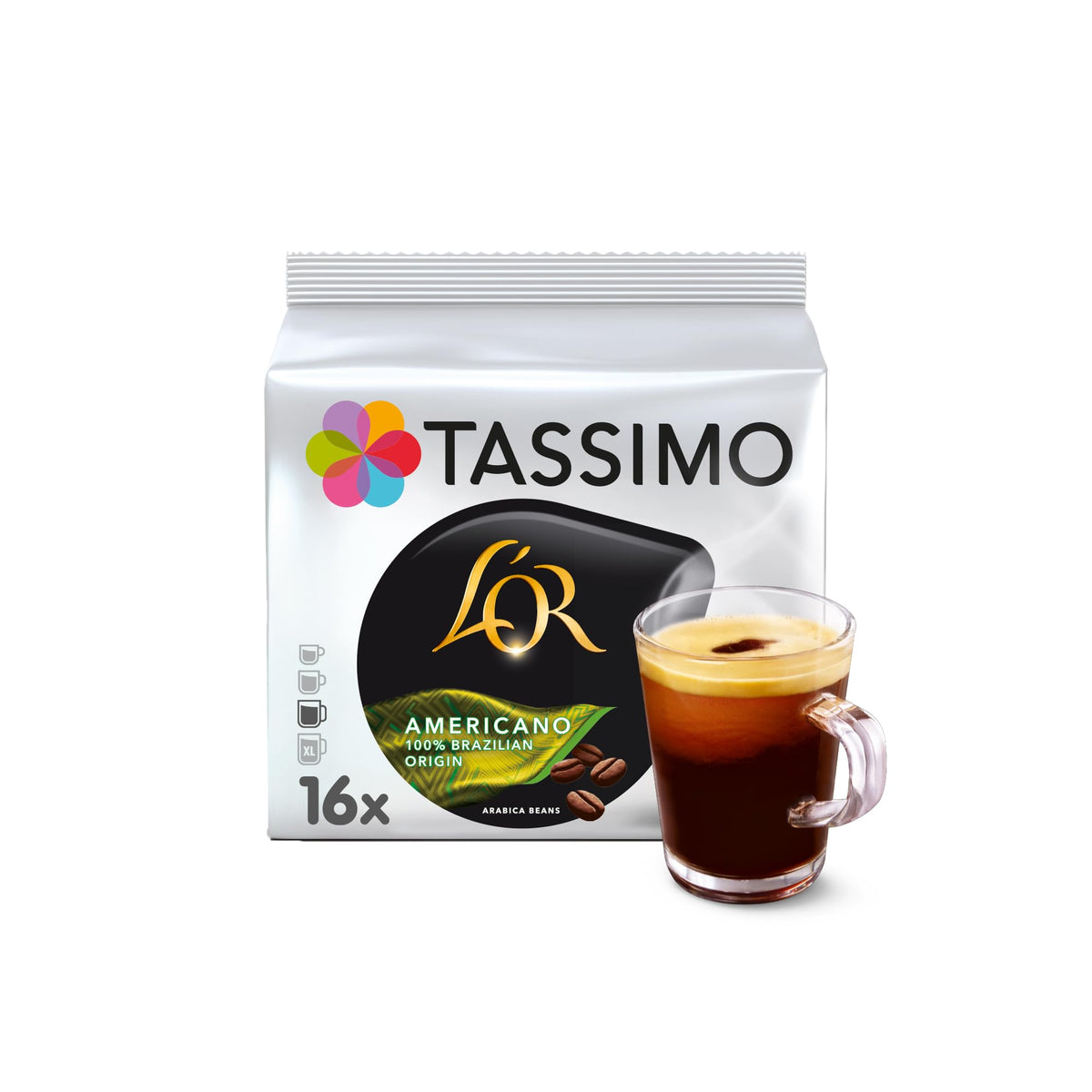 Tassimo L'OR Latte Macchiato Coffee Pods , 8 Count ( Pack of 5), (40 drinks)