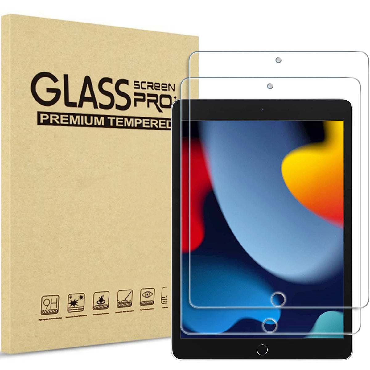 ProCase 2 Pack Screen Protector for iPad A16 2025 11th 11"/10th 2022 10.9"