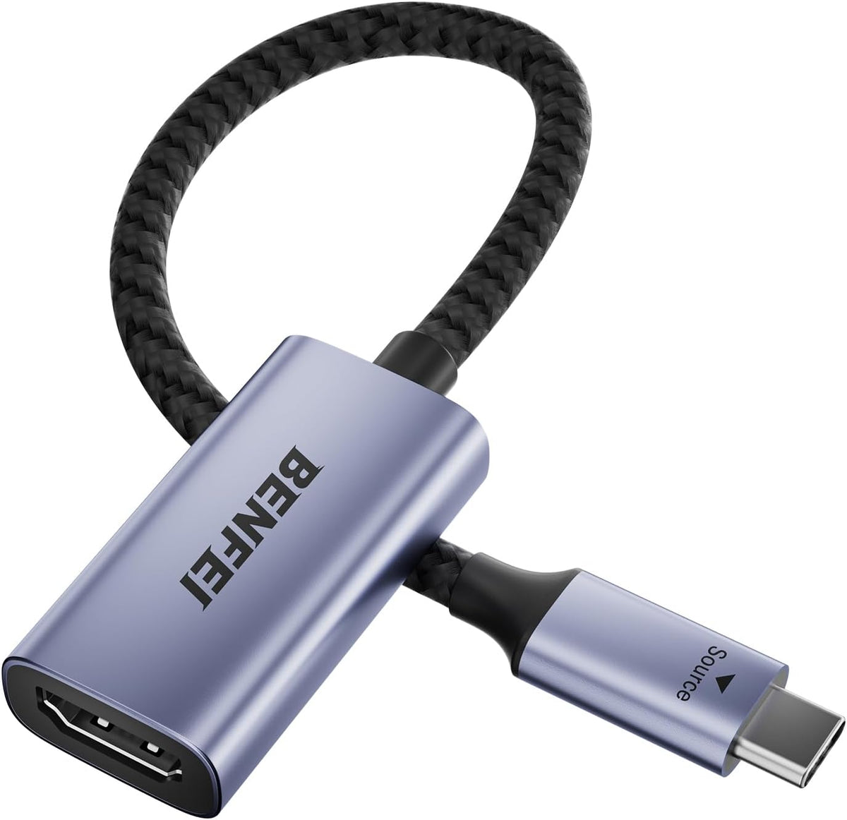 USB C to HDMI Adapter, BENFEI USB Type-C to HDMI Adapter [Thunderbolt 3/4 Compatible] with iPhone 15 series, MacBook Pro/Air 2023, iPad Pro, iMac, S23, XPS 17, Surface Book 3 and More