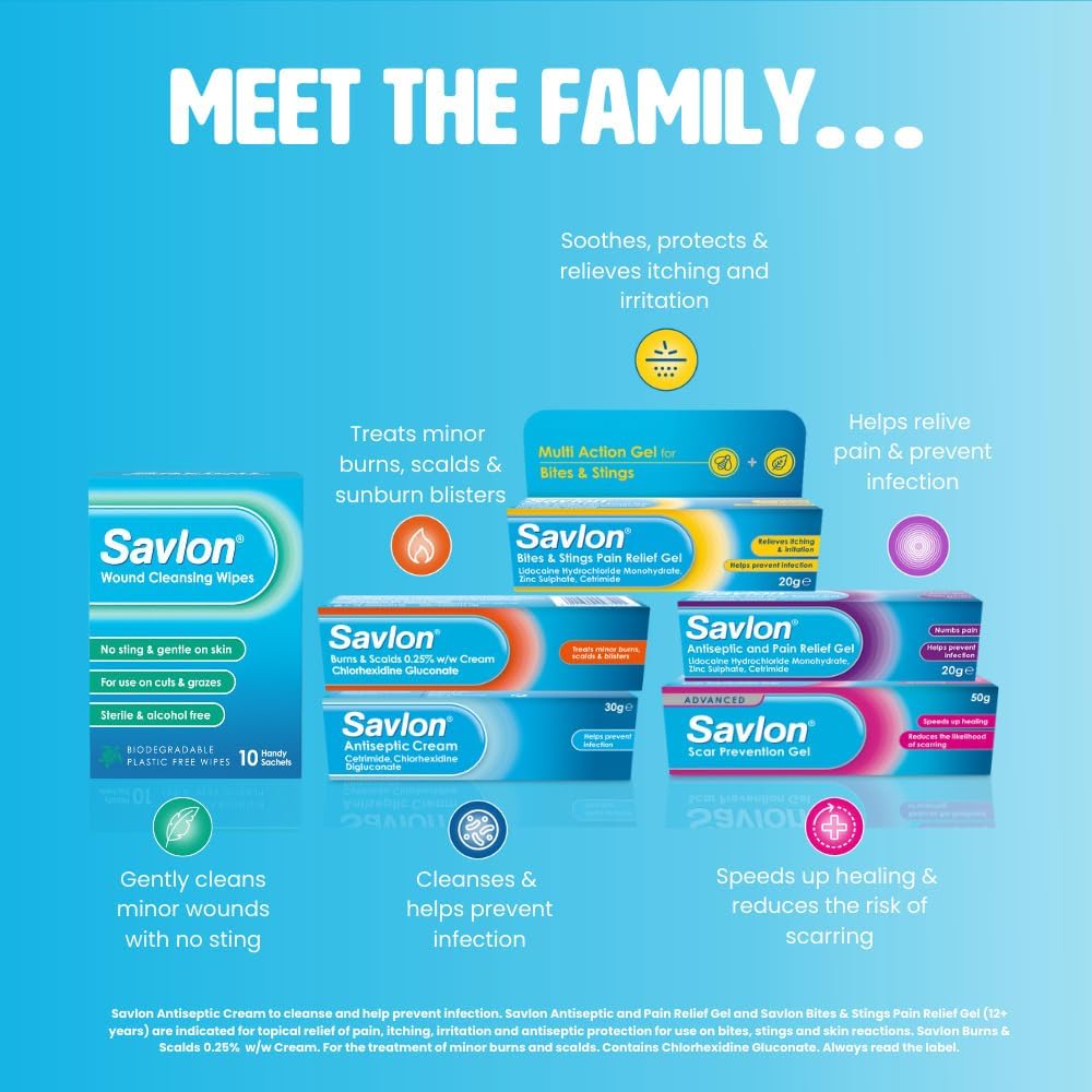 Savlon Antiseptic Cream, Helps Prevent Infections, First Aid Care, 100g