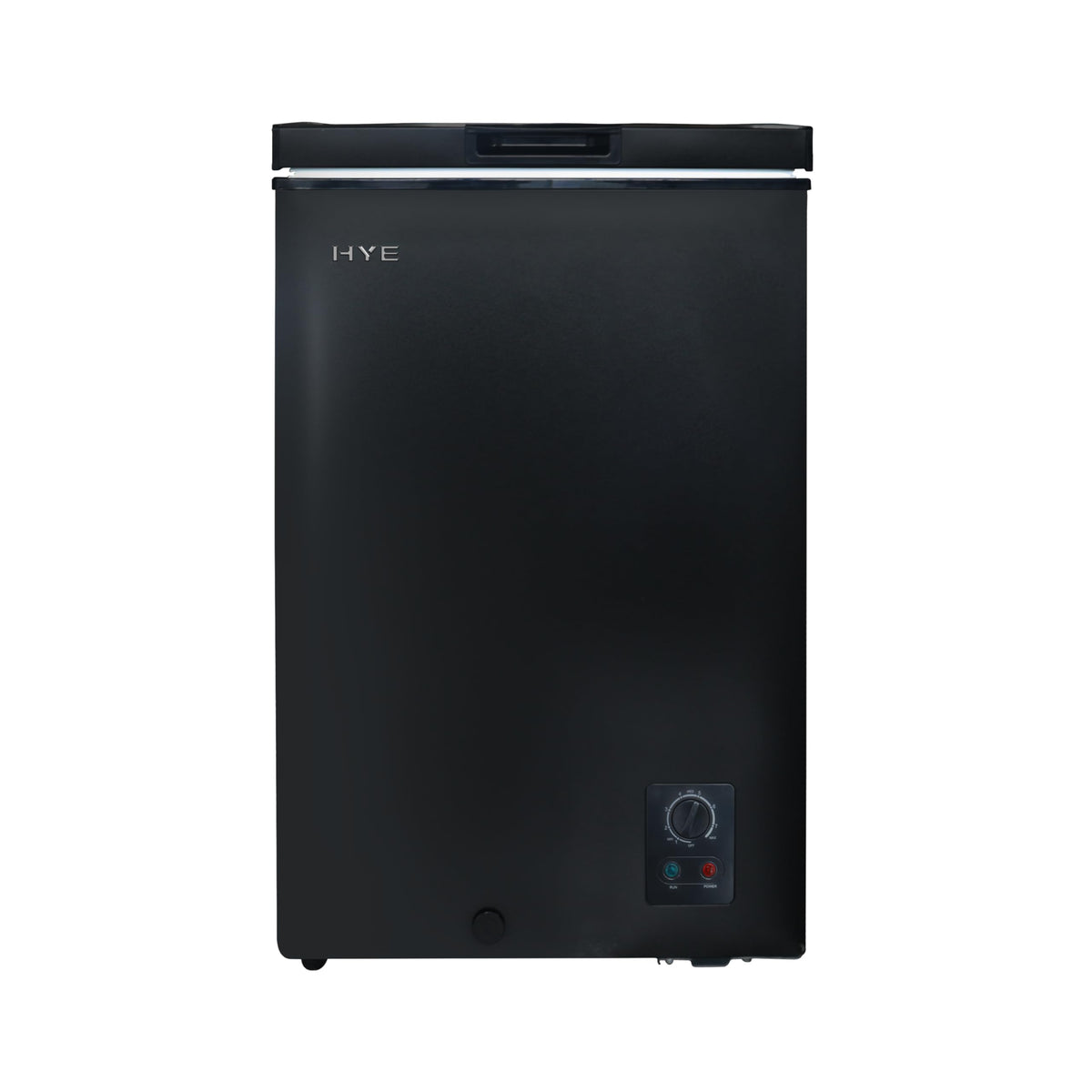 HYE Chest Freezer - 205L Capacity, Freestanding Design, Black