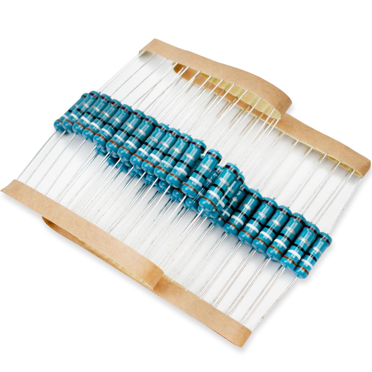 50 Pcs 1W 1% Tolerance 0.1 Ohm Metal Film Resistor Resistance for DIY Project and Experiments
