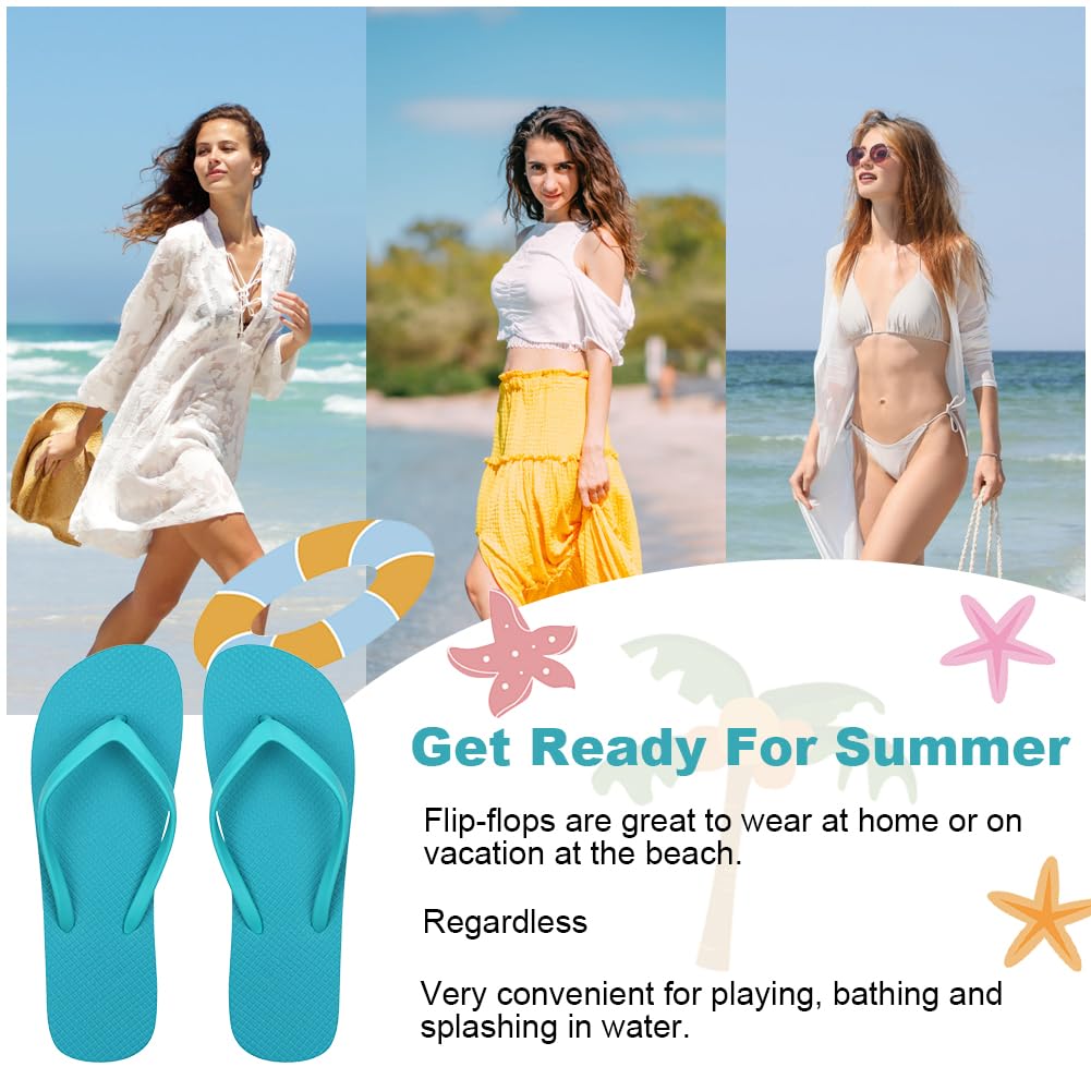 Aomig Unisex Flip Flops Ladies Girls Mens Flatform Beach Flip-Flop Slim Rubber Flip Flops Women's Yoga Mat Comfortable Beach Platform Sandals Slip-Resistant Flat Flip Flops