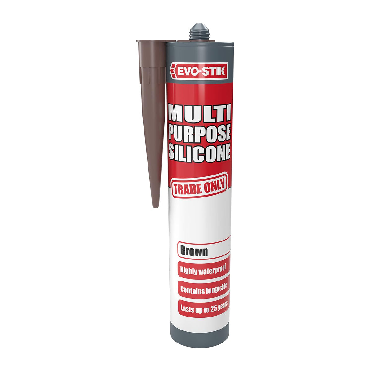 EVO-STIK Multipurpose Silicone Sealant Clear - Waterproof - Mould Resistant