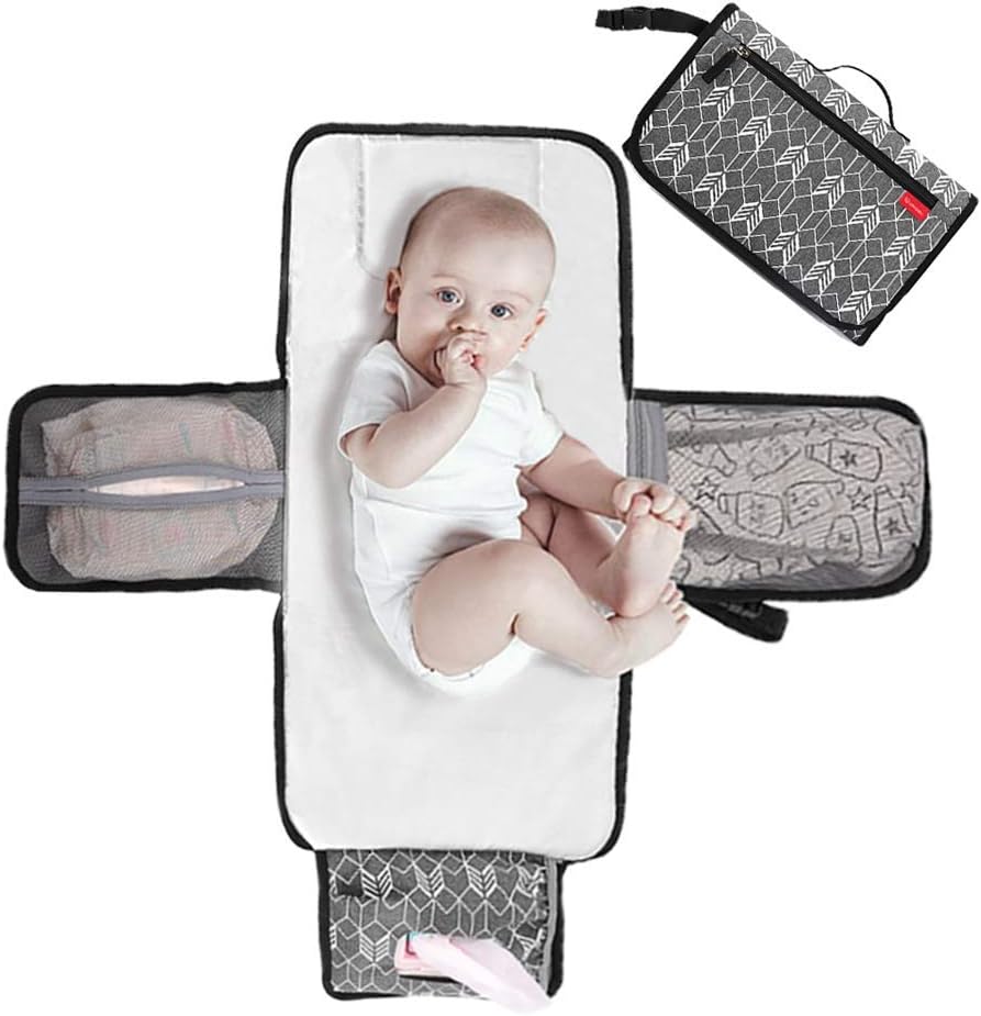 Lekebaby Portable Nappy Changing Mat Travel Baby Change Mat