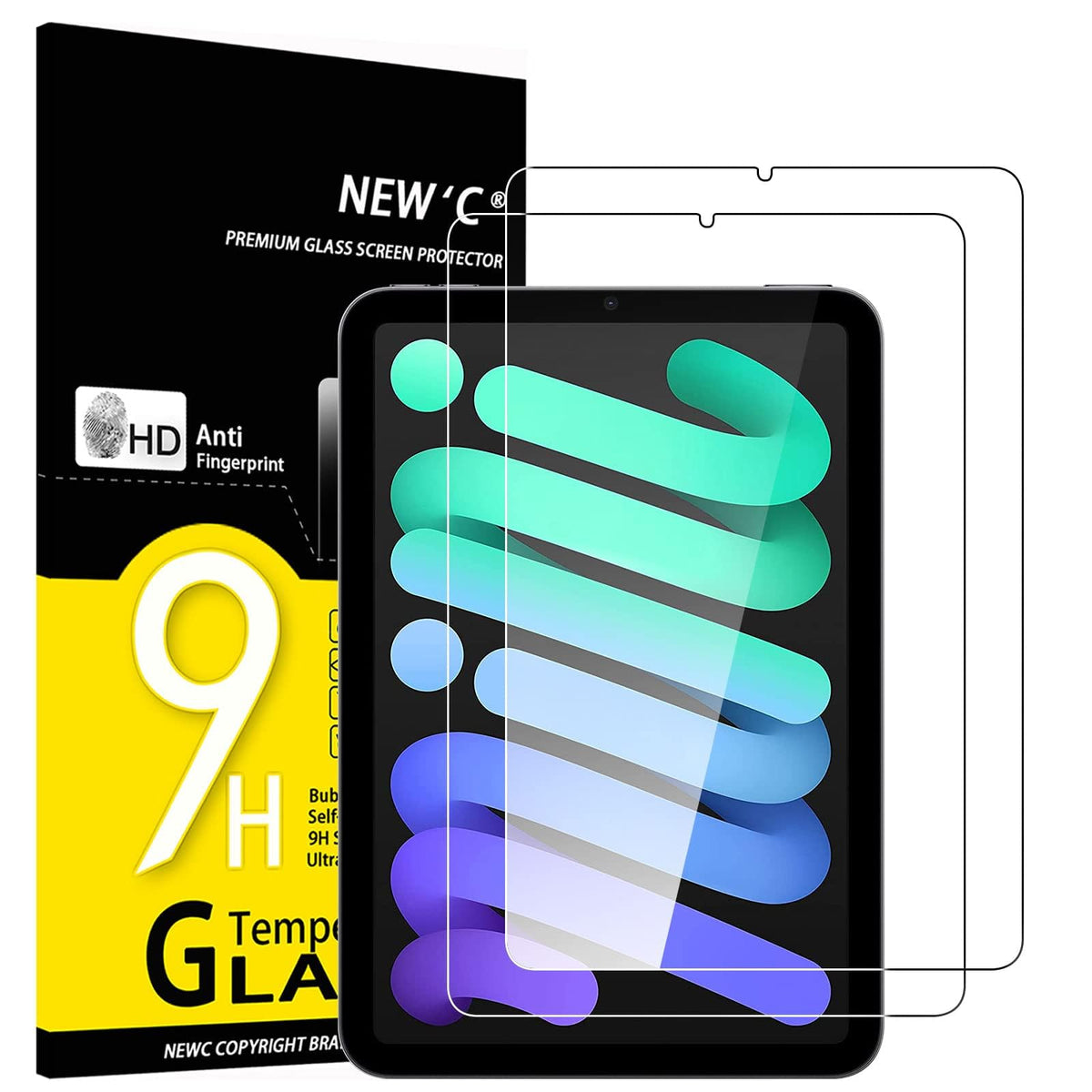 NEW'C for iPad Air 5/4, iPad Pro 11-inch Screen Protector Tempered Glass