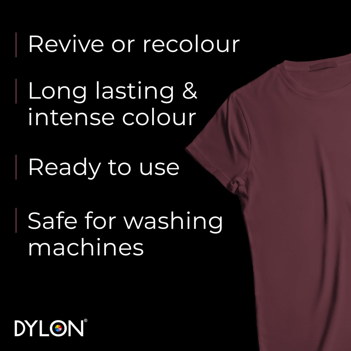 DYLON Washing Machine Fabric Dye Pod, Intense Black, 350g