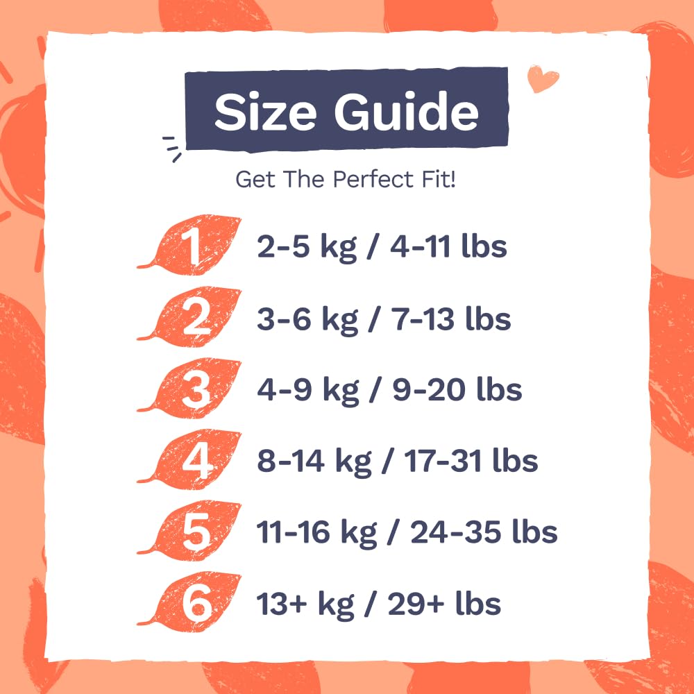 Pura Nappy Size 1 (2–5kg) 25 Count Sensitive Skin