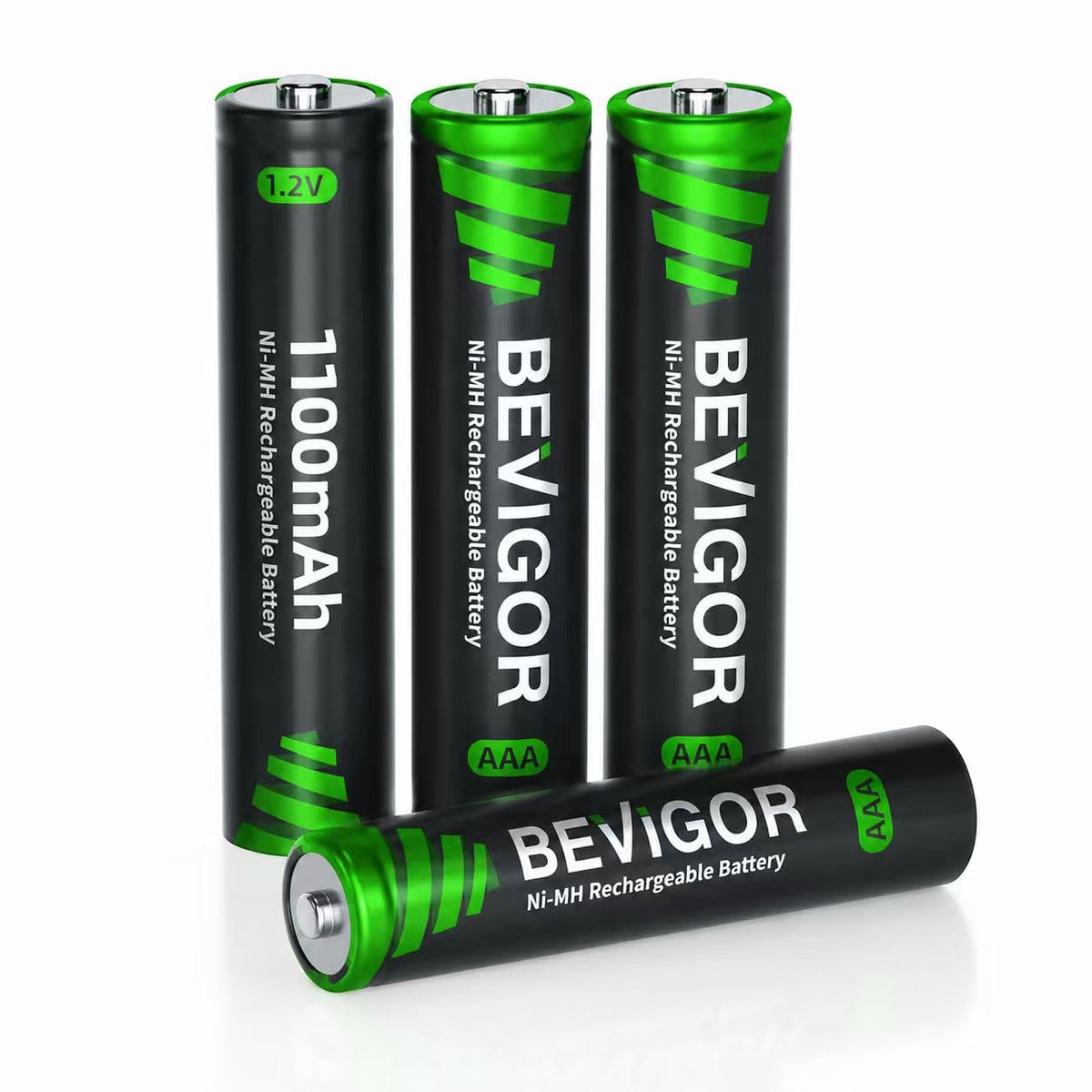 BEVIGOR AA Rechargeable Batteries 8 Pack, 1500 Cycles 2800mAh 1.2V High Capacity AA Ni-MH Rechargeable Batteries, Precharged