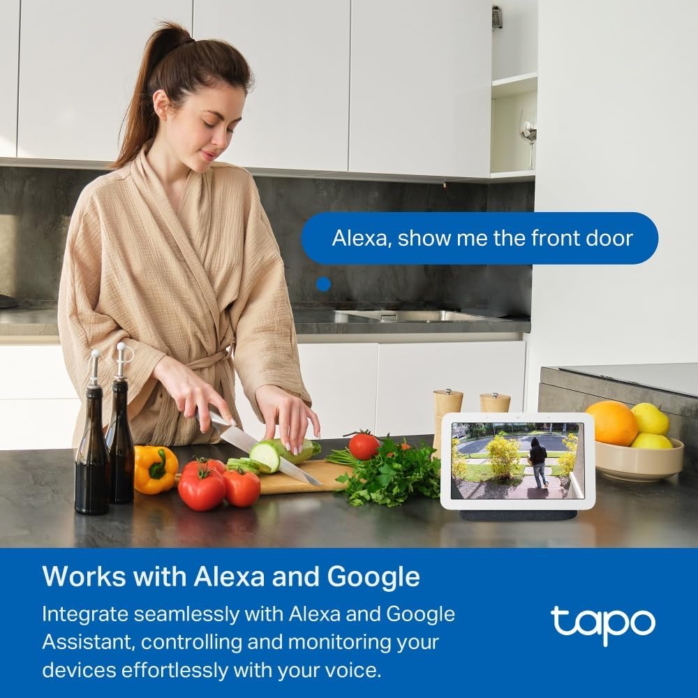 Tapo TD21 2K 3MP Battery Doorbell Camera Wireless, Colour Night, IP65
