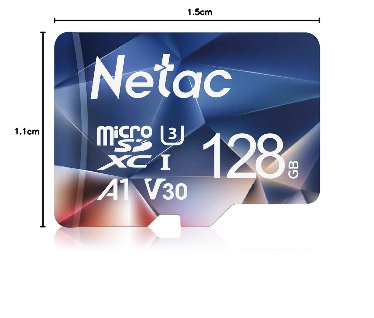 Netac 64GB MicroSDXC Memory Card, Micro SD Card R/W up to 100/30MB/s, TF Card 4K Full HD Video Recording, UHS-I, C10, U3, A1, V30, for Camera, Smartphone, Security System, Drone, Dash Cam