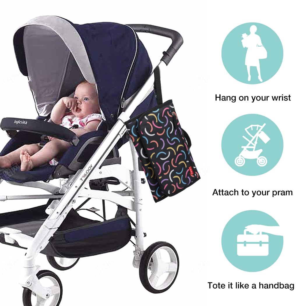 Lekebaby Portable Nappy Changing Mat Travel Baby Change Mat