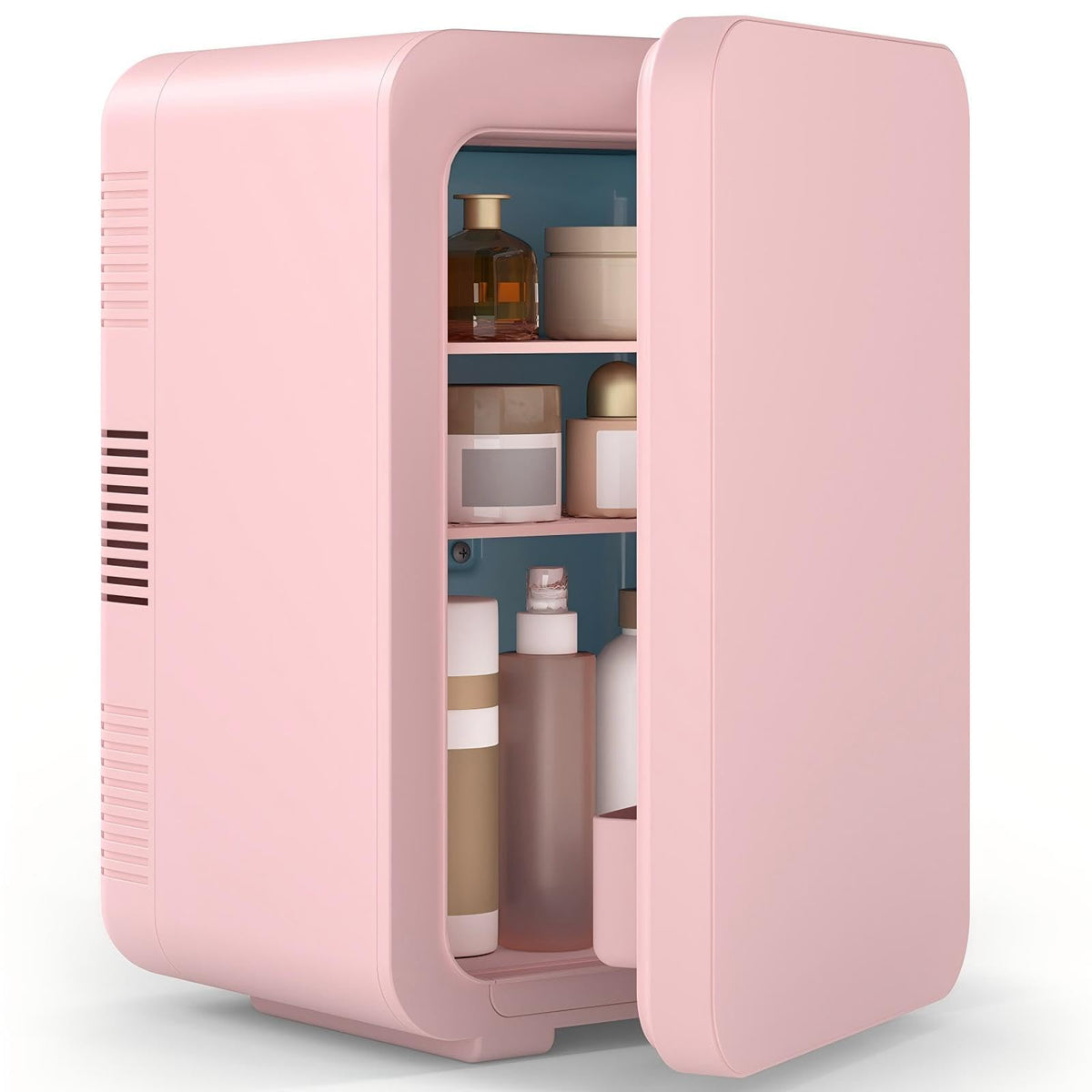 ARTETHYS Mini Fridge for Bedrooms, 10L Small Car Fridge, White