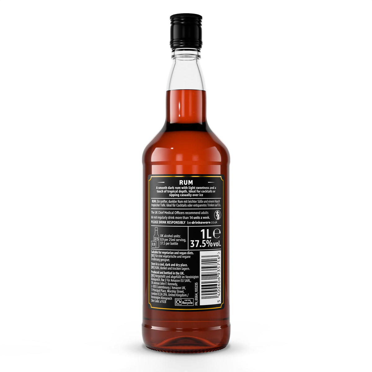 by Amazon Vodka | 37.5% ABV | 1L | Triple Distilled in the UK | Award-Winning Smooth Vodka | For Cocktails & Mixing