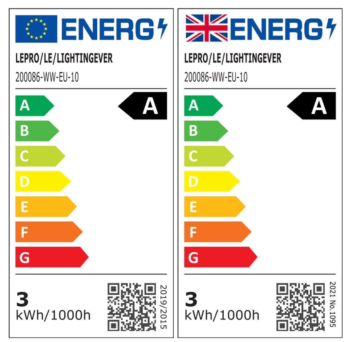 Lepro GU10 LED Bulbs A Rated, Cool White 6500K, 590LM,3.3W (50W Equivalent)