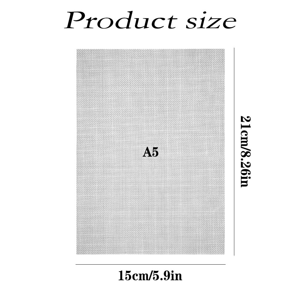 304 Stainless Steel Wire Mesh Sheets, 6 Pcs Metal Rodent Mesh, 20-Mesh