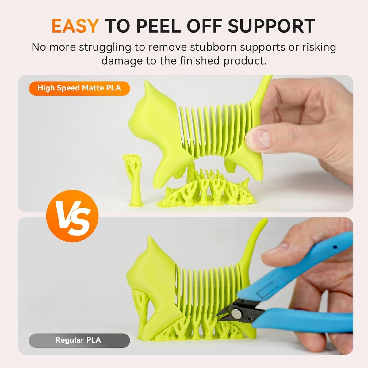 TECBEARS Matte PLA Filament 1.75mm, 600mm/s Rapid Print, 1kg Sky Blue