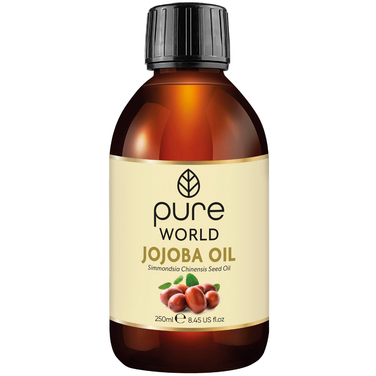 Pure World Natural Castor Oil 250ML Cold & Freshly Pressed 100% Pure and Undiluted Hexane Free Nourish Your Skin and Hair Eyebrows, Nails, Beard, Hair, Eyelash Growth Food Grade