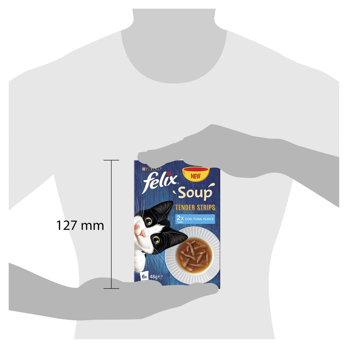 FELIX Tasty Shreds Adult Wet Cat Food Mixed Selection in Gravy Chicken, Beef, Tuna, Salmon 40 x 80g Pouches