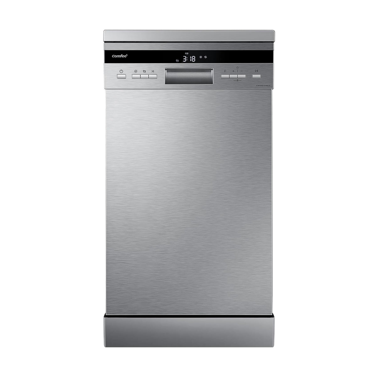 COMFEE' Slimline Dishwasher, 45cm, 10 Place Settings, White