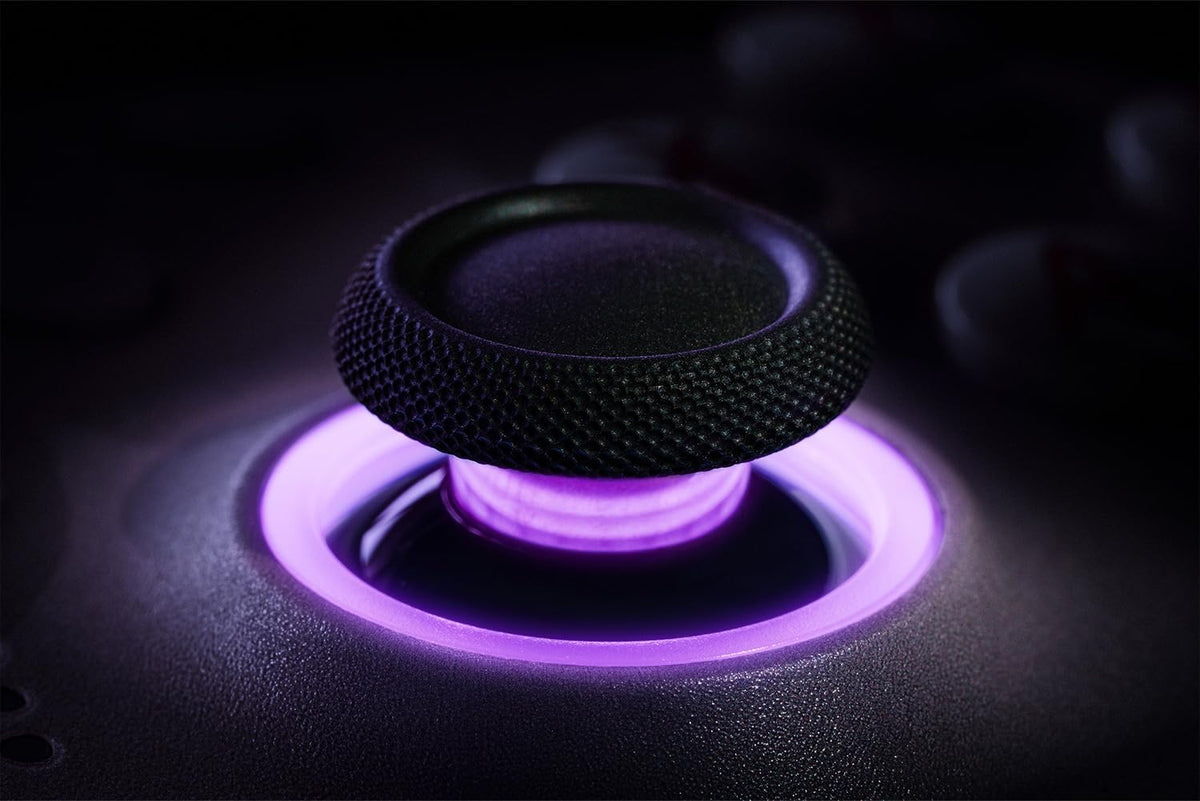 8Bitdo Ultimate 2 Wireless Controller for Windows & Android, Gaming Controller with TMR Joysticks, Switchable Hall Effect/Tactile Triggers, Motion Control, RGB Fire Ring, 8Speed Wireless Tech, Purple