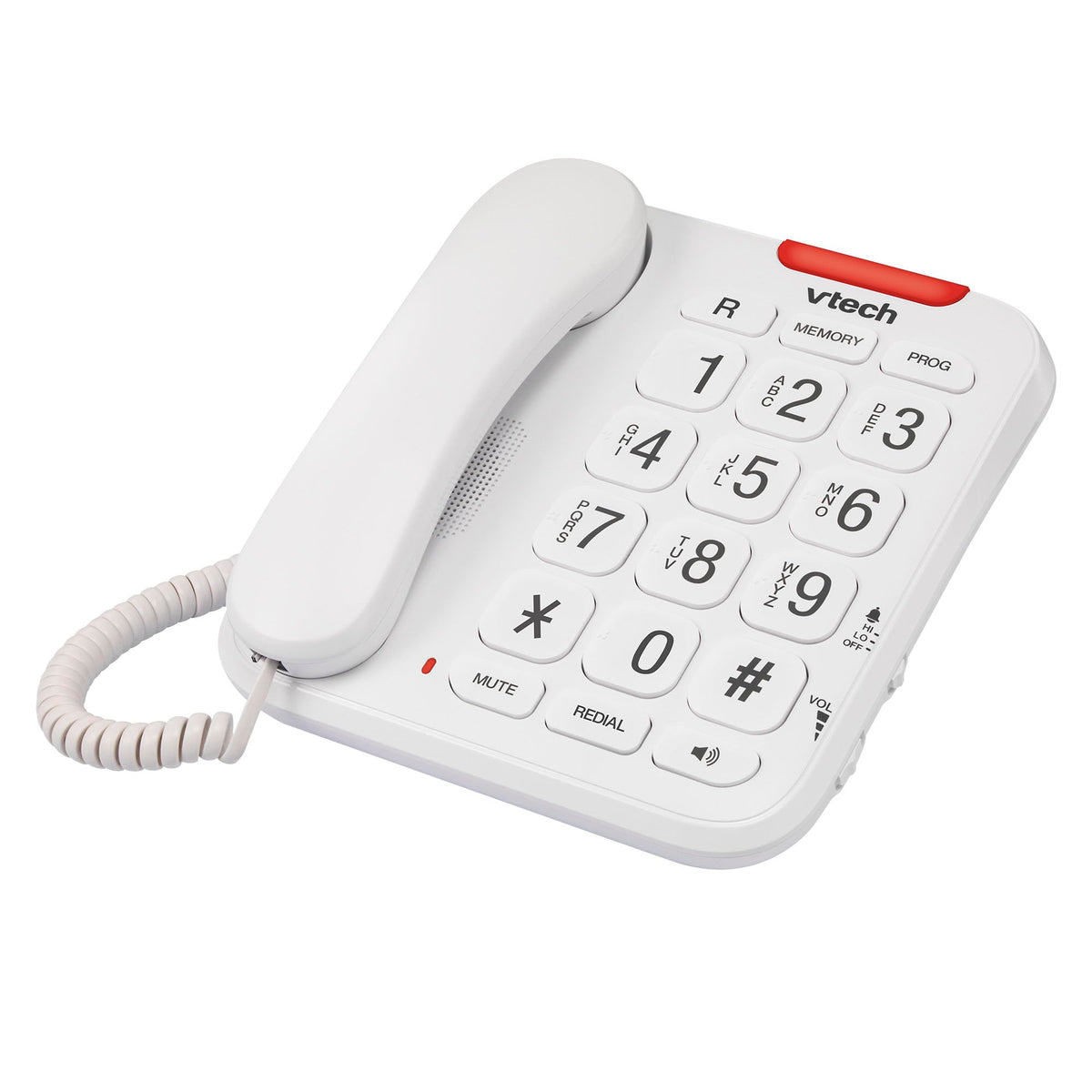 VTech CD1100 Trimstyle Corded Home Phone.No AC Power Required,Landline Phone with last number redial key,ringer control,receiver volume control,recall key,hearing aid compatible,table&wall mountable