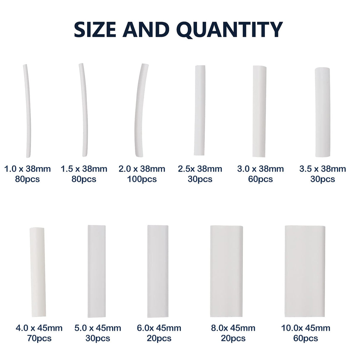 ASHINER Clear Heat Shrink Tubing Kit - 580Pcs EVA Material in 11 Sizes - Ideal for Electrical Insulation, Repairs, and Wire Connectors with User-Friendly Design and Storage Case