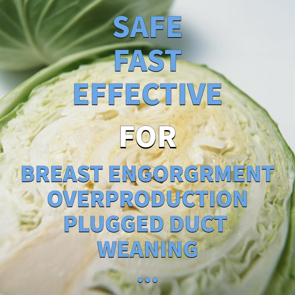Cabbage Cream for Breast breastfeeding Engorgement, Clogged Milk Ducts | Essential for Lactation and Weaning Period