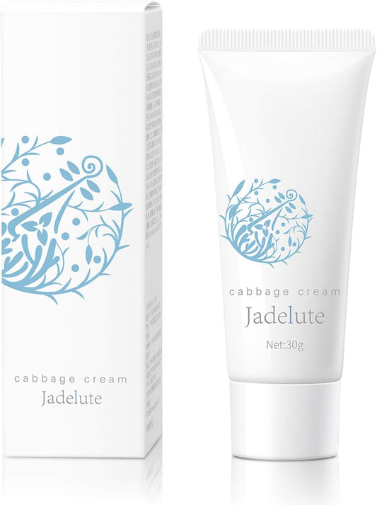 Jadelute Cabbage Cream for Breastfeeding — Engorgement, Clogged Milk Ducts & Weaning Relief | Lavender, Cucumber & Cabbage Leaf Extract