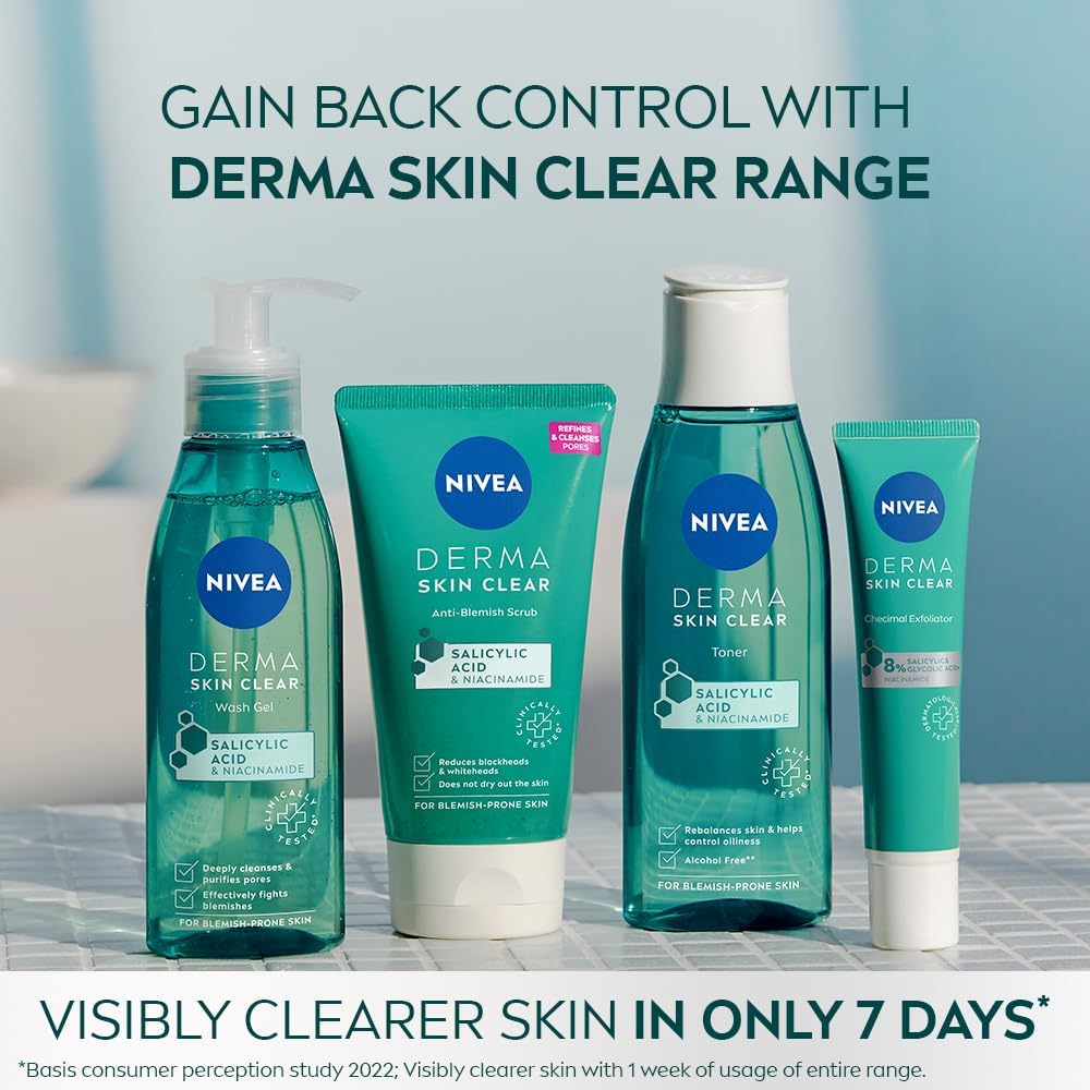 NIVEA Derma Skin Clear Anti-Blemish Scrub, 150 ml