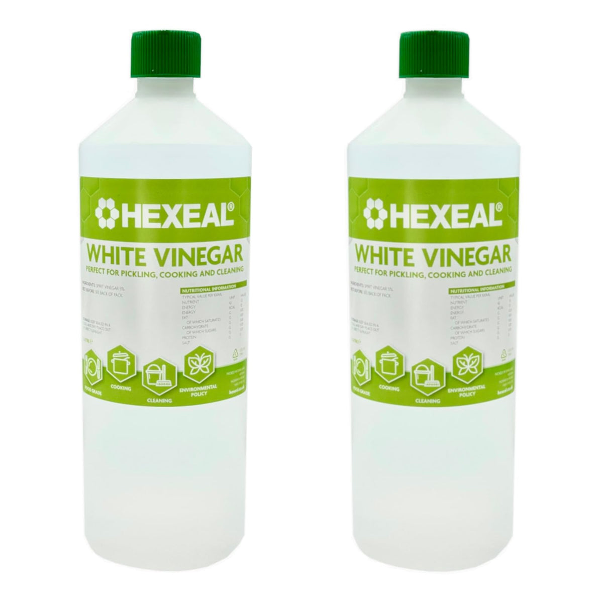 Hexeal White Vinegar 10L - Food Grade, Cooking & Cleaning