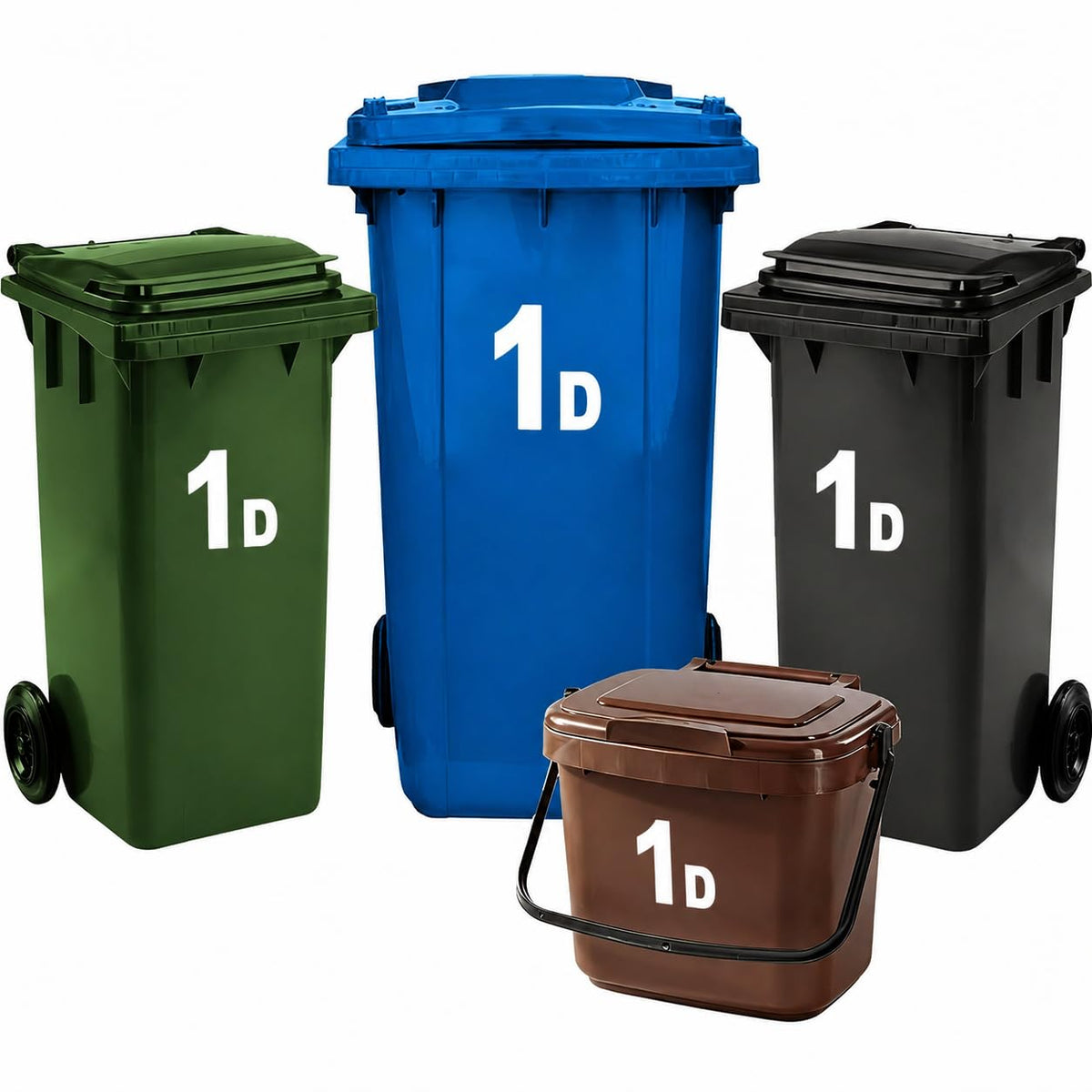 4 Pack Bin Numbers for Wheelie Bins 0-99/A-D | Large Number Stickers (17)
