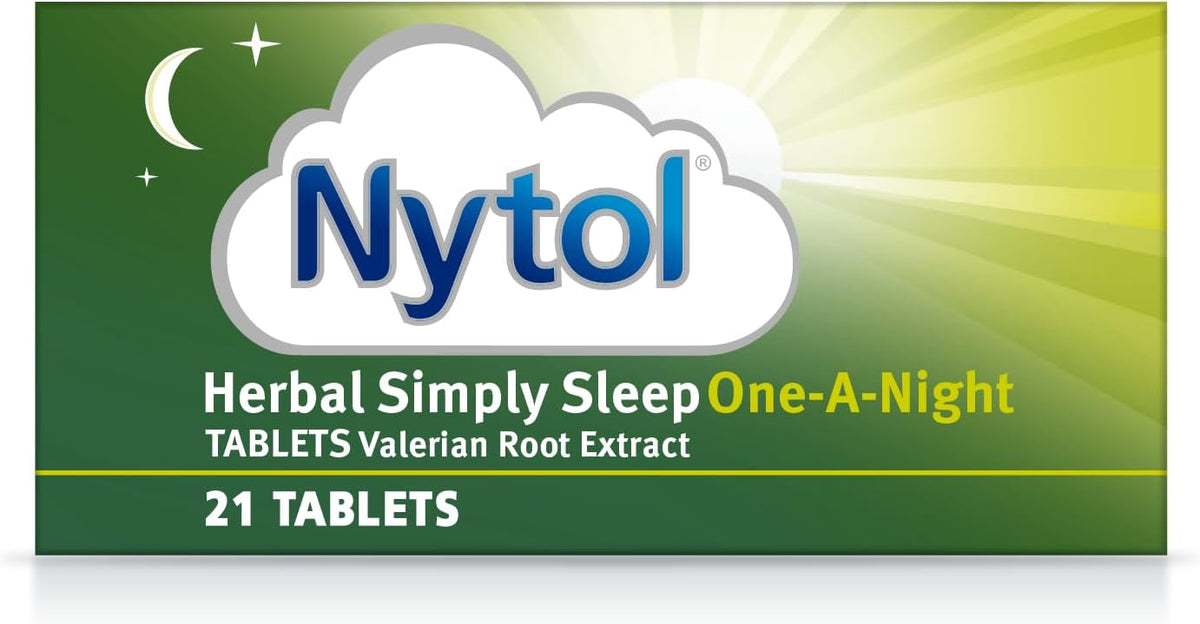 Nytol Herbal Simply Sleep One A Night Tablets - Herbal Remedy with natural active ingredients used to aid restful sleep - 21 Count (Pack of 1)