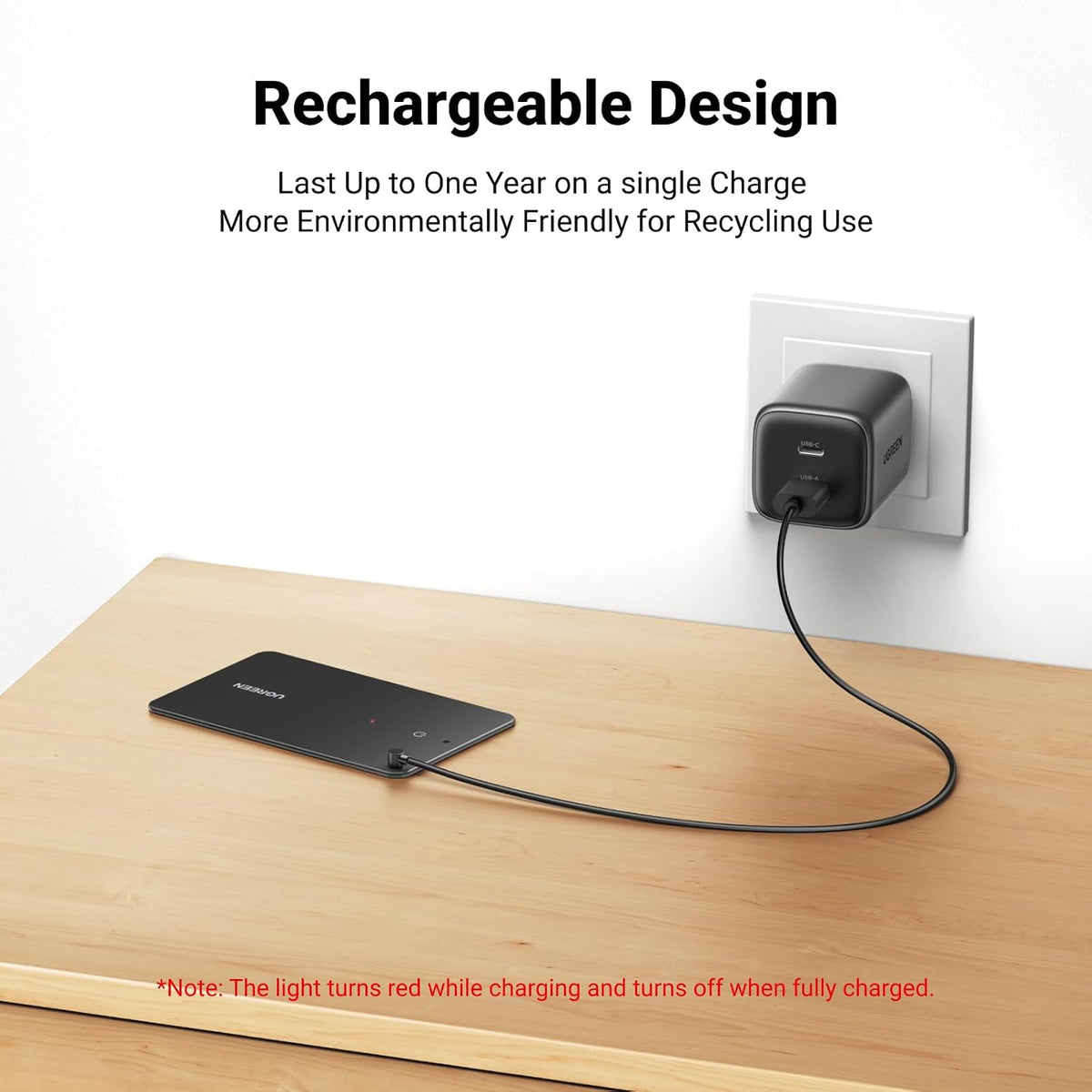 UGREEN FineTrack Slim Wallet Tracker for Apple Find My (iOS only), 1.7mm