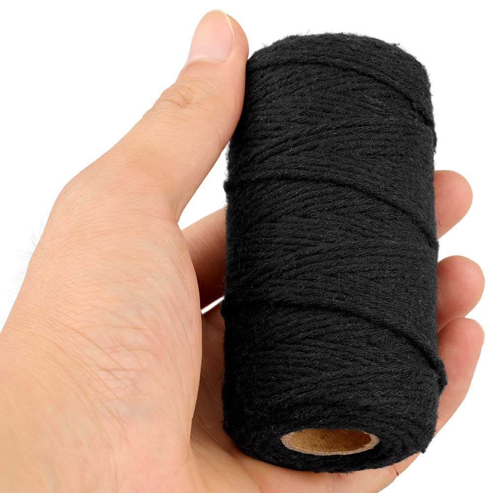 jijAcraft 4MM White Macrame Cord: 100M Cotton String Twine for Crafts