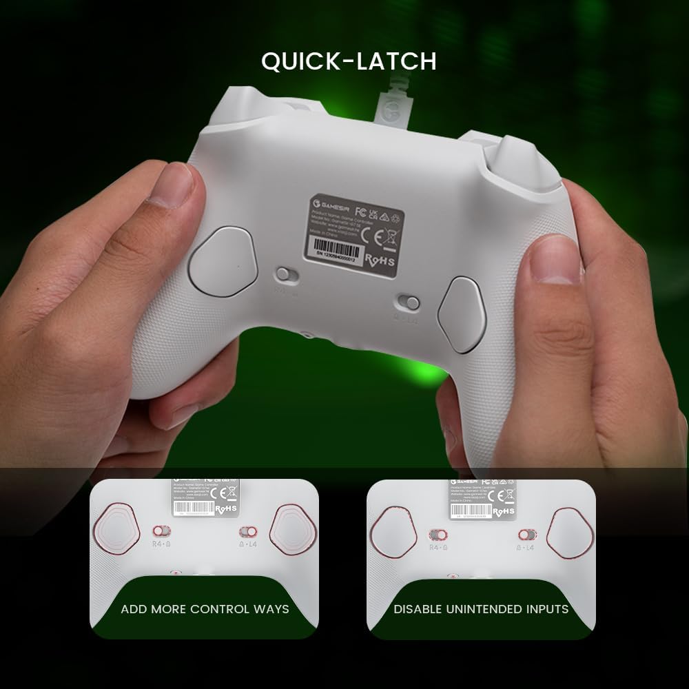 GameSir G7 SE Officially Licensed Xbox One Controller With Hall Effect Sticks for Windows 10/11, Xbox One, Xbox Series X/S, PC Gamepad with 3.5mm Earphone Port, Programmable Back Button