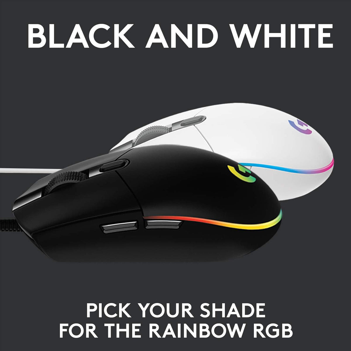 Logitech G203 LIGHTSYNC Gaming Mouse with Customizable RGB Lighting