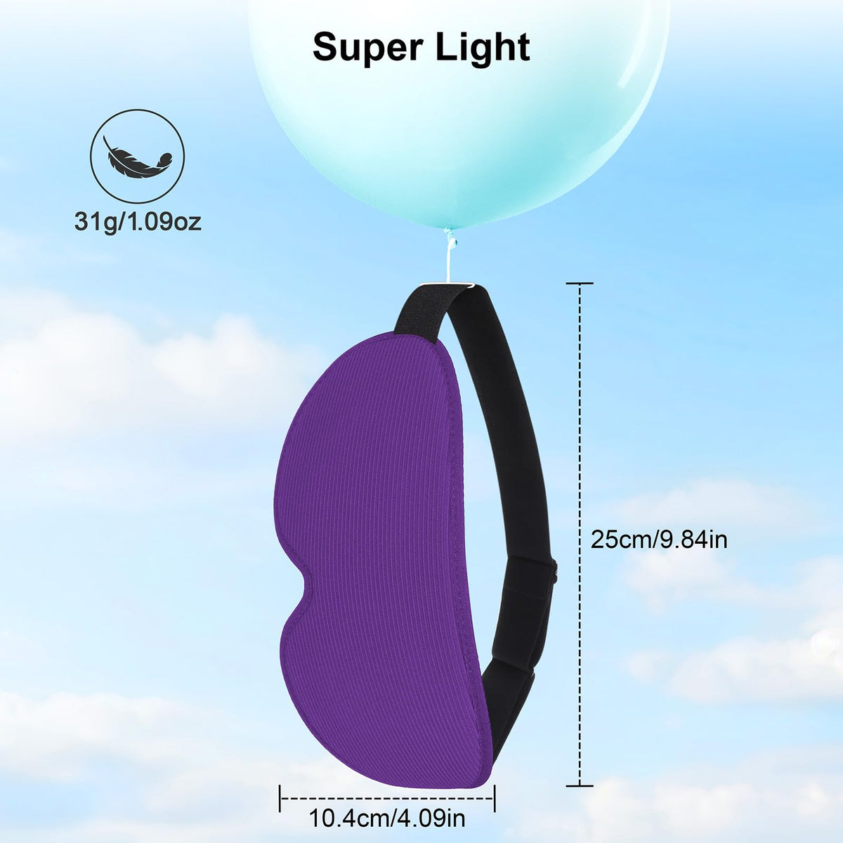 Gritin 100% Blackout Sleep Mask for Women & Men-Zero Eye Pressure Eye Mask
