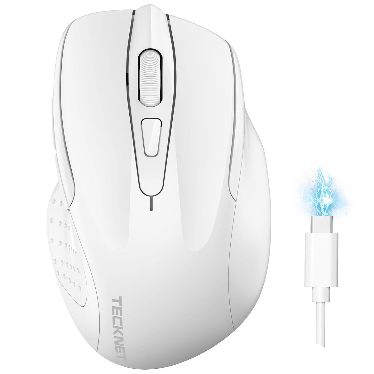 TECKNET Bluetooth Mouse, Rechargeable Bluetooth Wireless Mouse