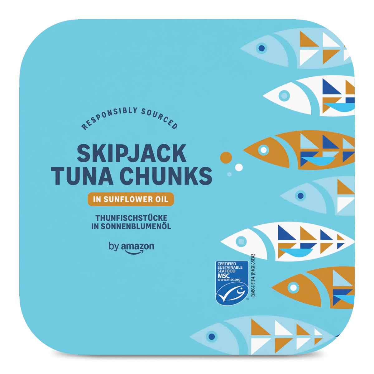 by Amazon MSC Skipjack Tuna Chunks in Spring Water, 4x145g
