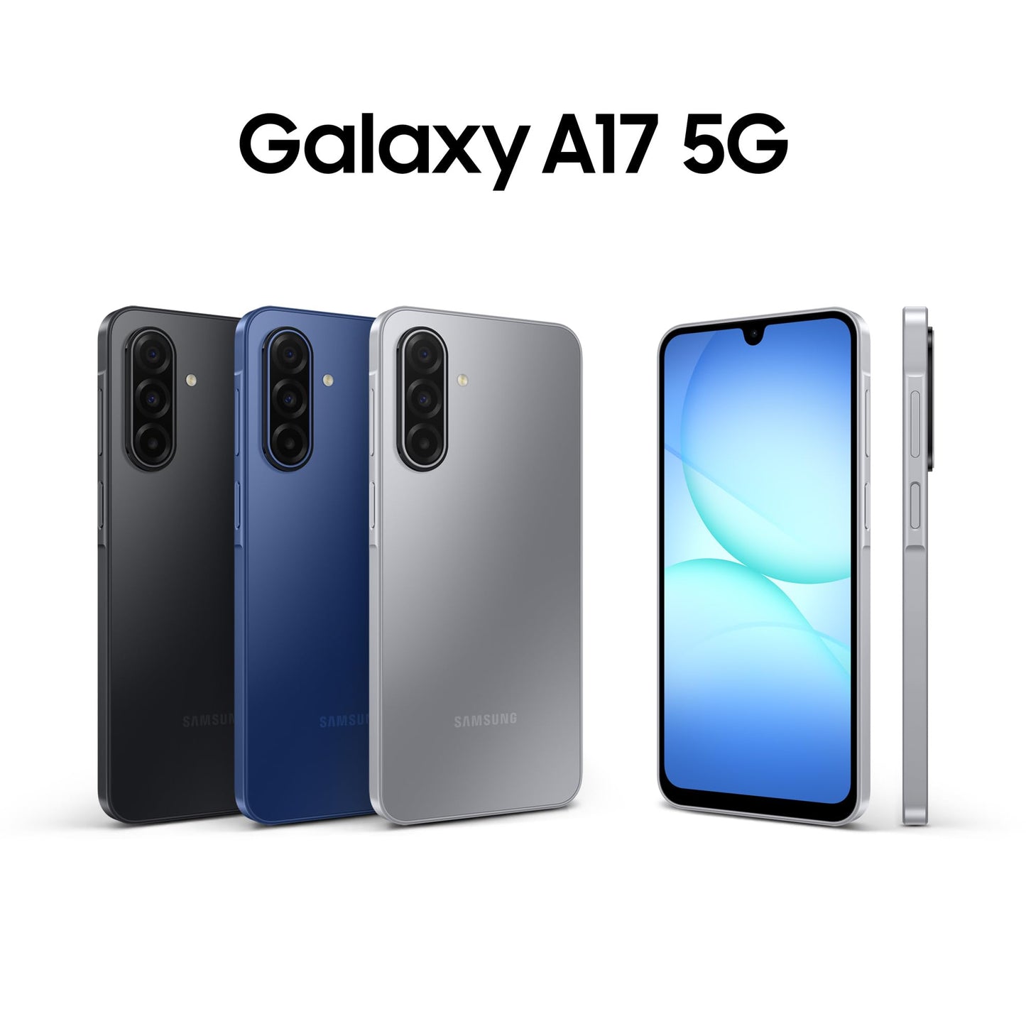 Samsung Galaxy A17 5G, AI Smartphone, Slim 7.5mm Frame, Large Screen, 50MP Camera, 128GB Storage, 4GB Memory, 5000 mAh Battery, Grey, 3 Year Extended Warranty (UK Version)