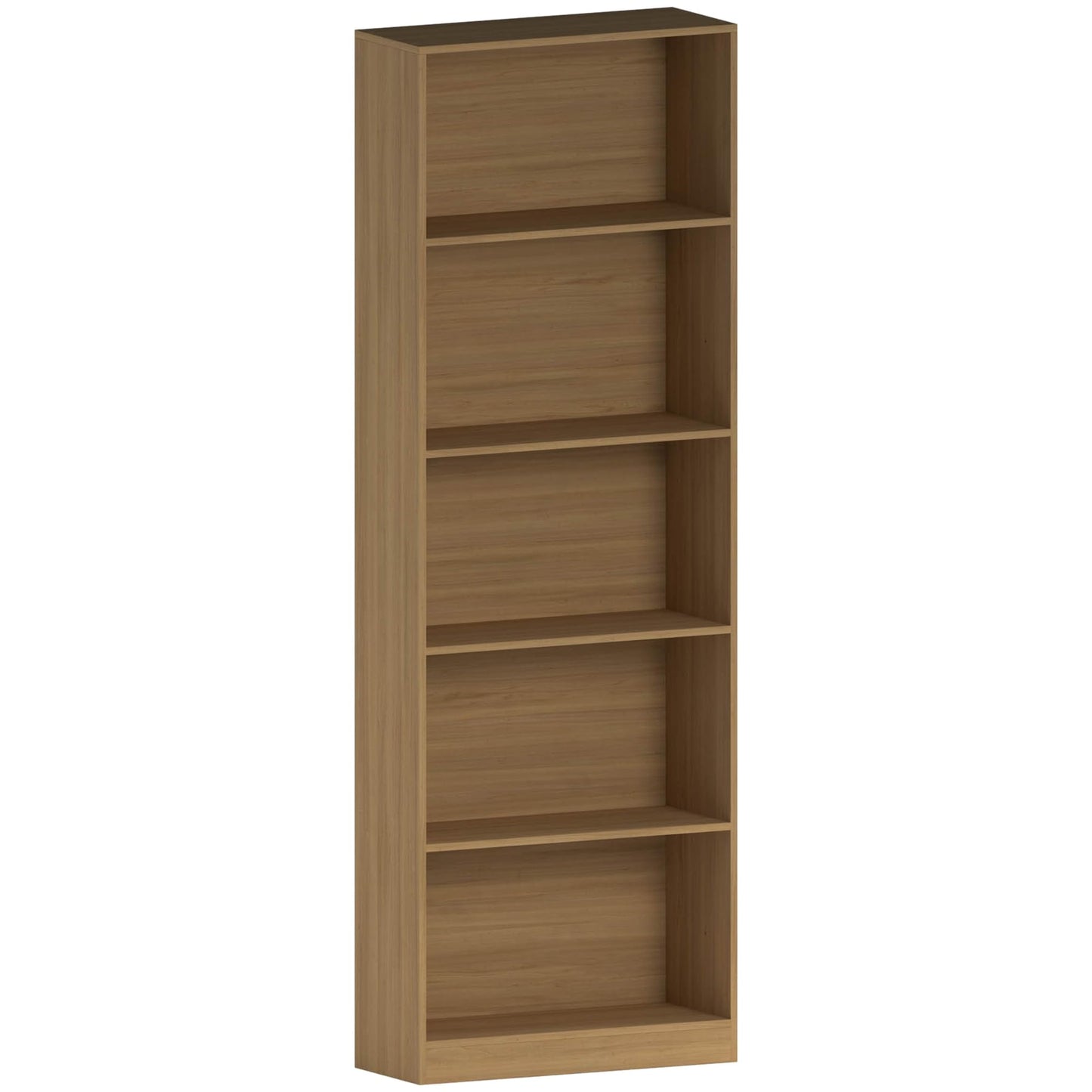 Vida Designs Cambridge 3 Tier Low Bookcase, White Wooden Shelving Display Storage Unit Office Living Room Furniture