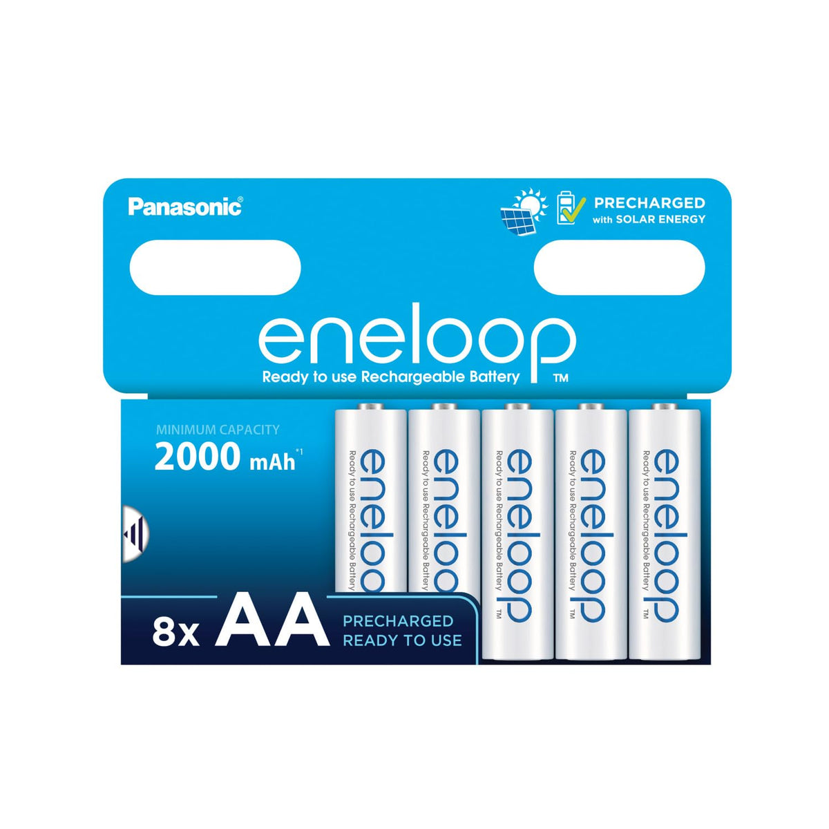 eneloop Rechargeable AAA Batteries (8 Pack) 800 mAh NiMH
