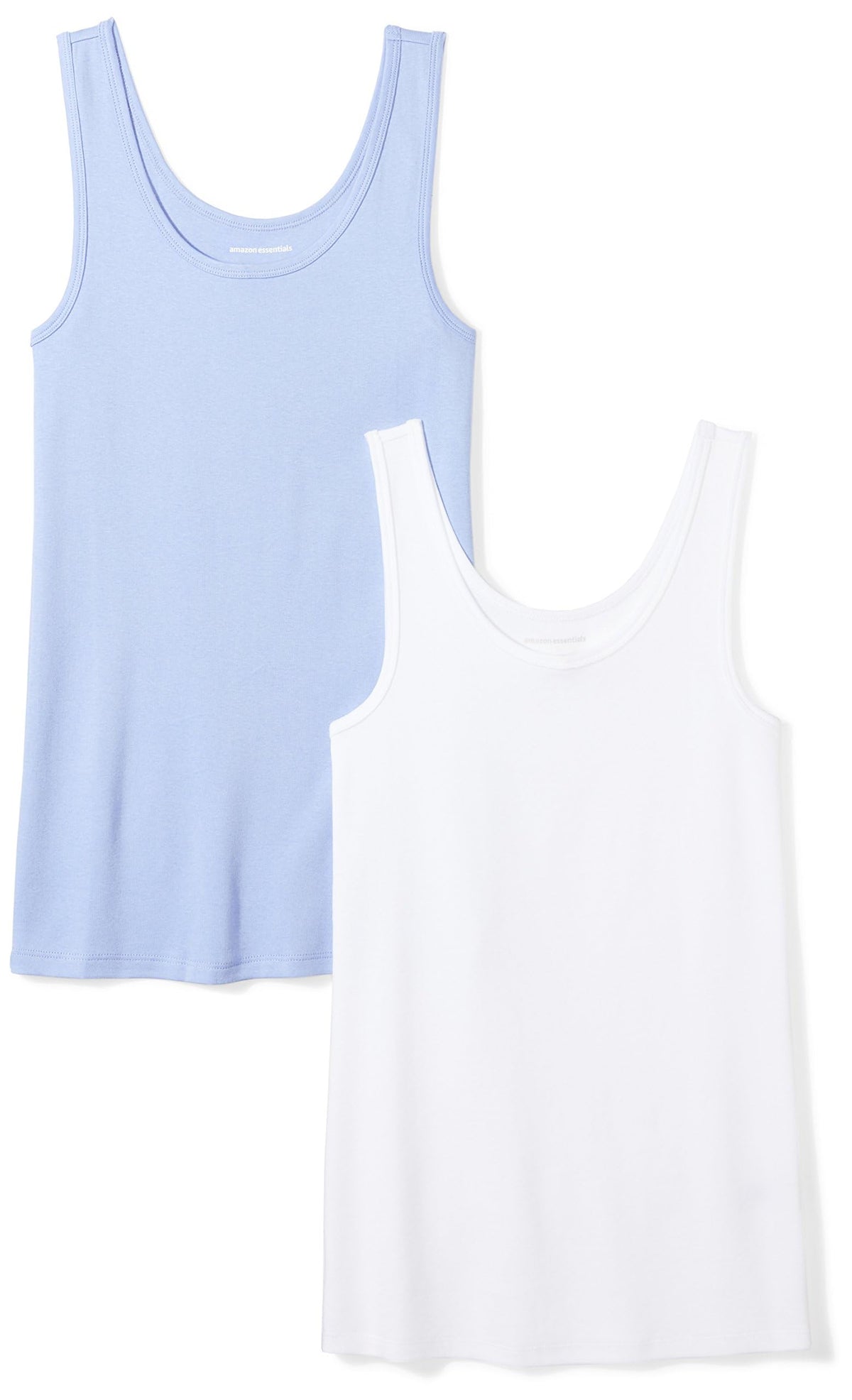 Amazon Essentials Women's Slim-Fit Vest, Pack of 2