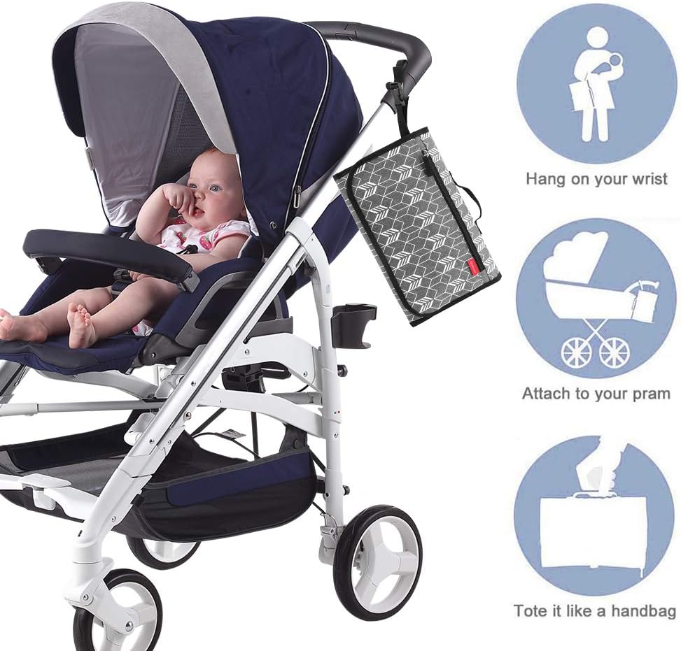 Lekebaby Portable Nappy Changing Mat Travel Baby Change Mat