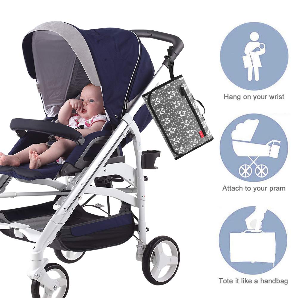 Lekebaby Portable Nappy Changing Mat Travel Baby Change Mat
